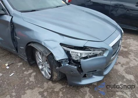 2014 Infiniti Q50 Hybrid Premium from USA, damaged, VIN JN1AV7AR4EM702398